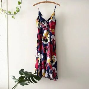 Lulu's Vibrant Floral Midi Dress